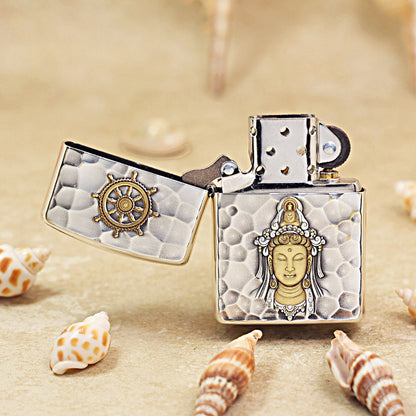 Zippo Armor Guan Xin & Arowana Engraving 162-DS295