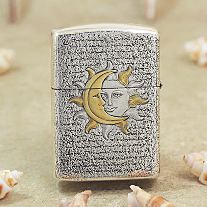 Zippo Silver-Plated Ancient Greek Ouroboros Snake 162-DS289