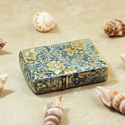 Zippo Armor Deep-Engraved Bronze Peony 162-DS287