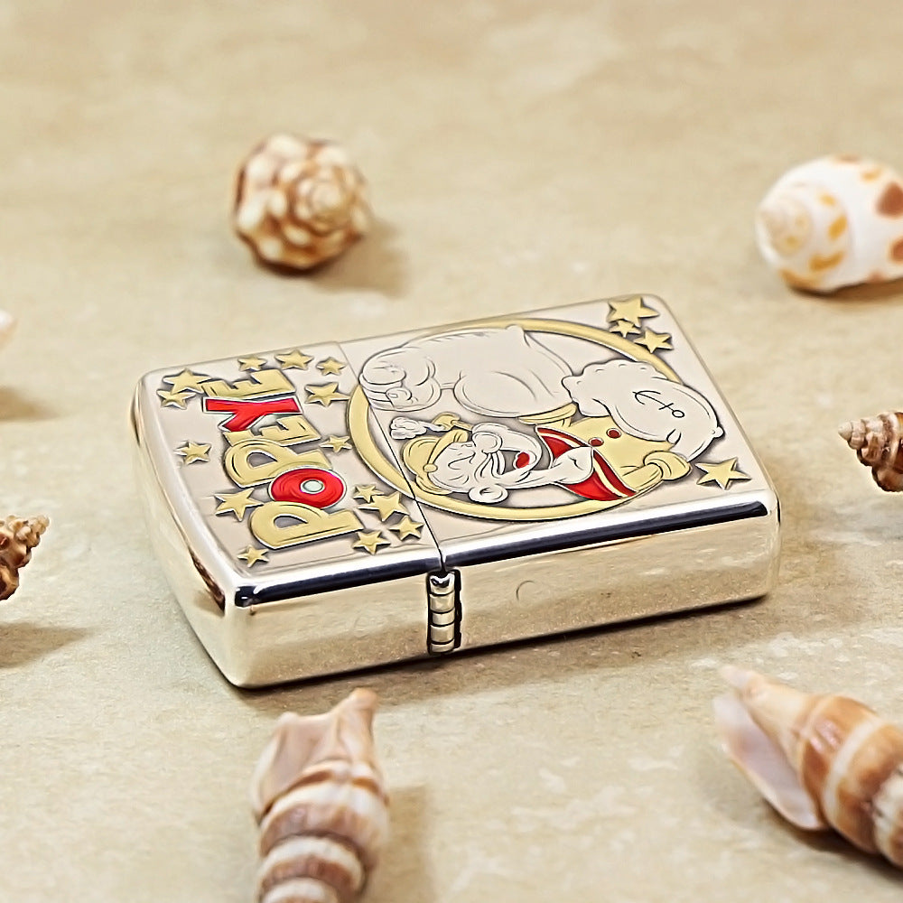 Zippo Popeye Silver-Plated Relief 162-DS258