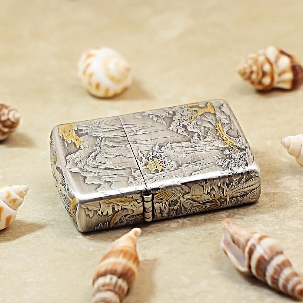 Zippo Dual-Tone Handcrafted Landscape Masterpiece 162-DS245