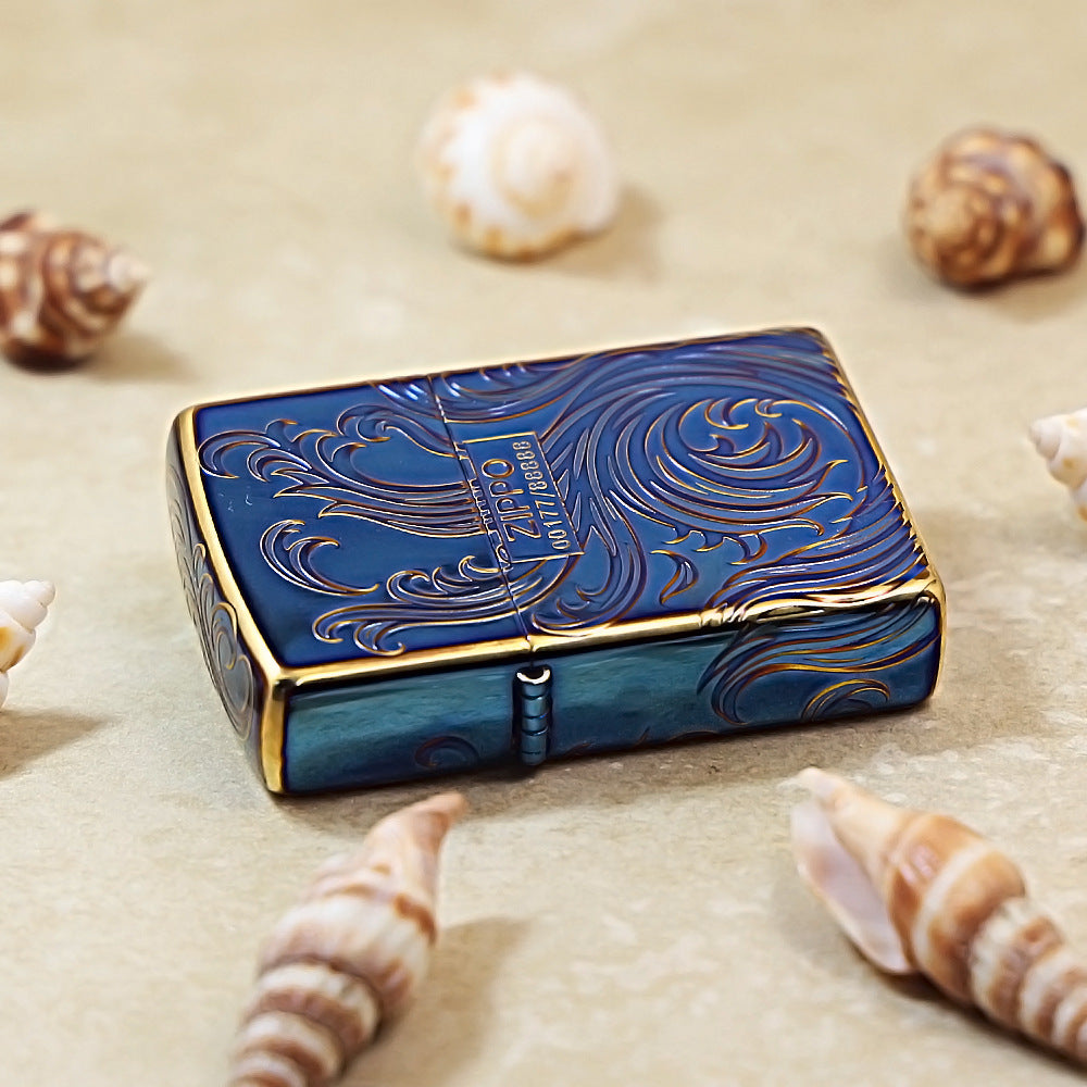 Zippo Cobalt Blue-Eternal Wave DS247