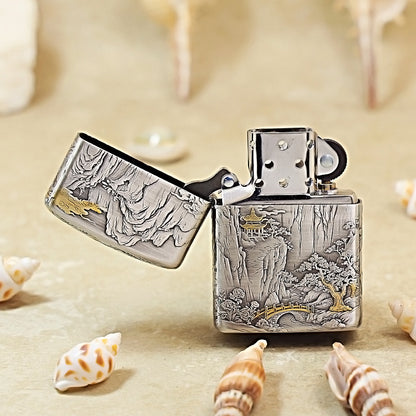 Zippo Dual-Tone Handcrafted Landscape Masterpiece 162-DS245