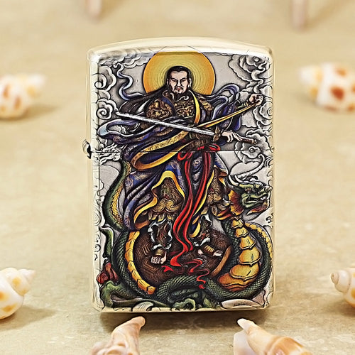 ZIPPO Dual-Sided Relief & Color-Painted Xuanwu 162-DS213