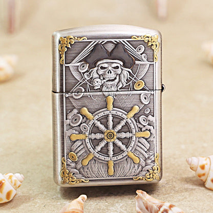 Zippo Gold-Plated 3D Embossed Girl & Treasure Motif 168-DS294
