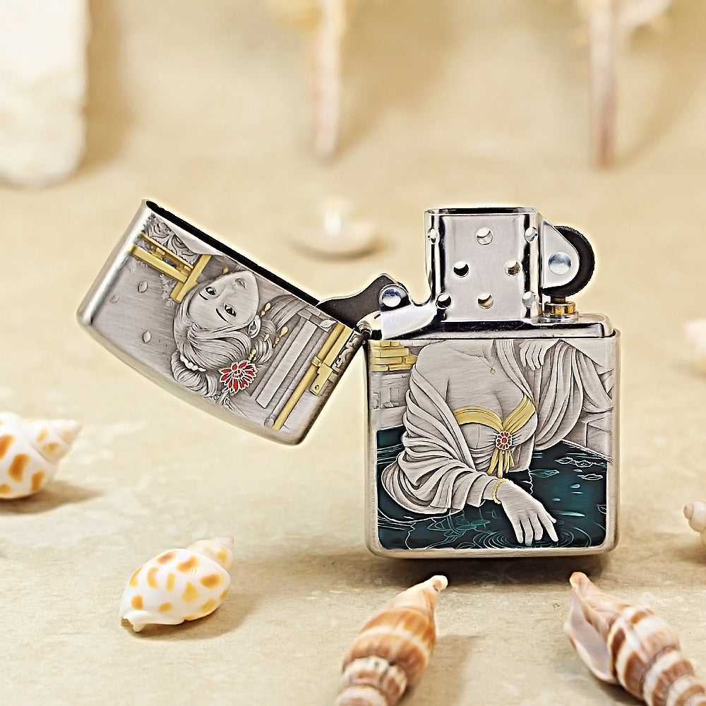 Zippo Silver-Plated The Concubine Bathing 162-DS272