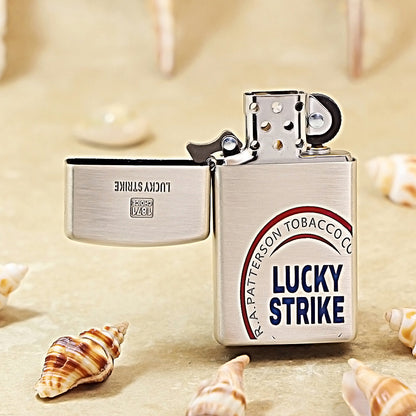 Zippo Slim Smoked Silver Lucky Strike 1605-DS242