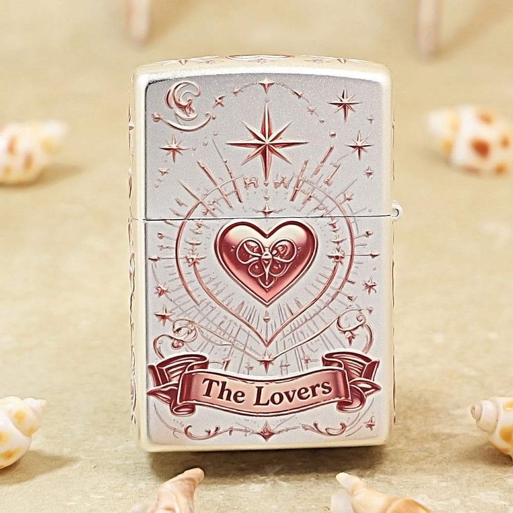 Zippo Silver-Plated Letter Under the Moon 205-DS212