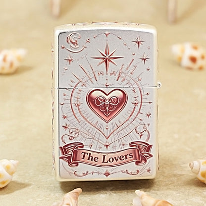 Zippo Silver-Plated Letter Under the Moon 205-DS212