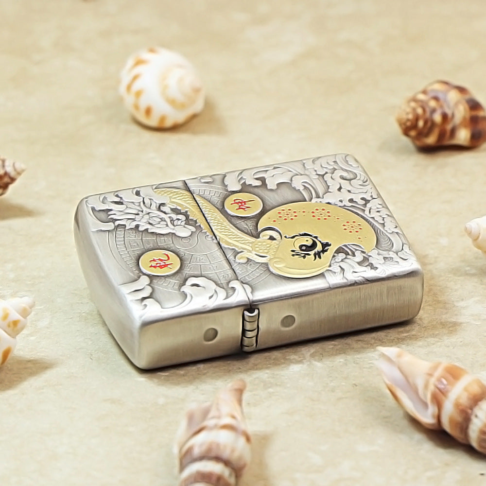 Zippo Two-Tone 3D Relief Axe of Destiny 162-DS286
