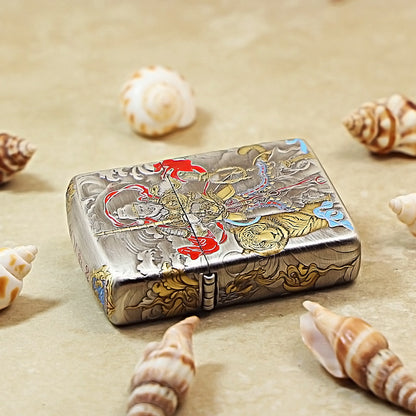 Zippo Antique Silver Plated –God of Wealth 162-DS220