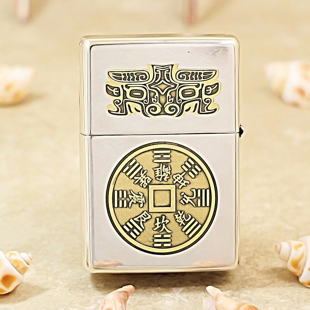 Zippo Dual-Tone Mountain Ghost Coin Pattern DS275