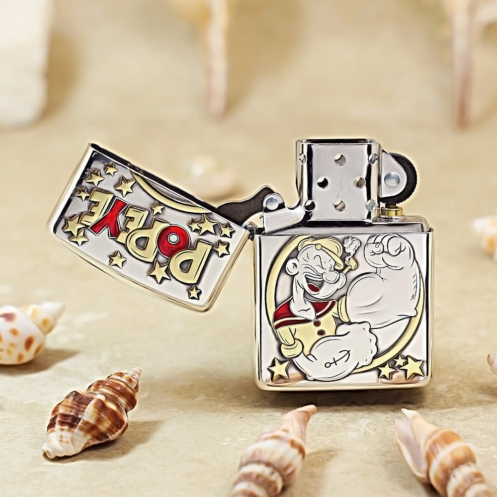 Zippo Popeye Silver-Plated Relief 162-DS258