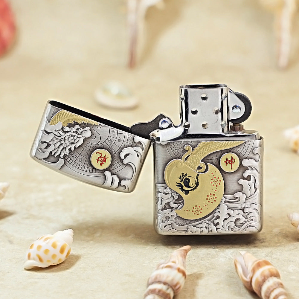 Zippo Two-Tone 3D Relief Axe of Destiny 162-DS286