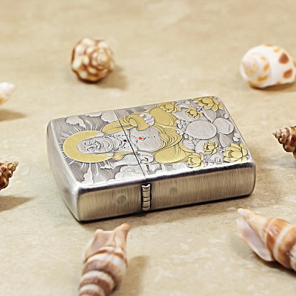Zippo Maitreya Buddha Embossed-Joyful & Abundant 162-DS246