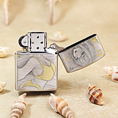 Zippo Armor Japanese Wave & Beauty Art 162-DS274