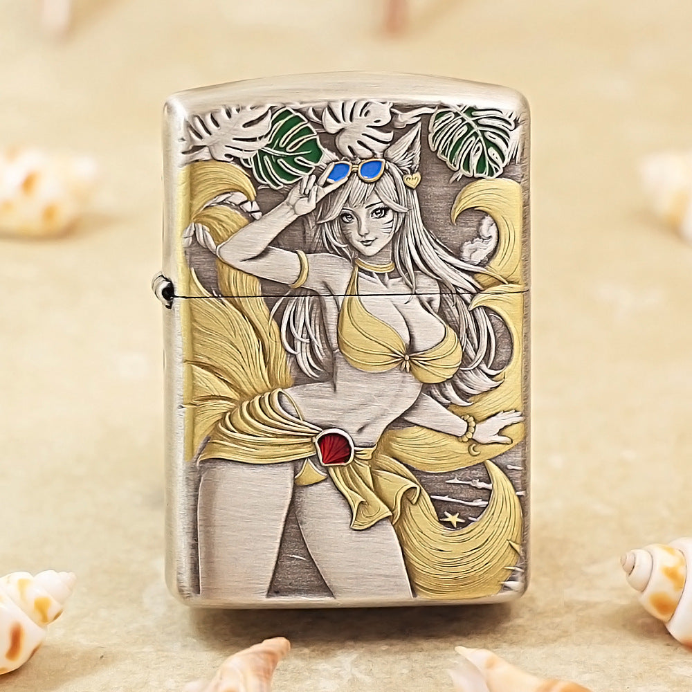 Zippo Masterpiece Art of Beach Goddess Ahri DS200