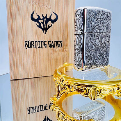 Zippo Armor Sterling Silver 5-Side Tangcao Engraved – Limited Edition