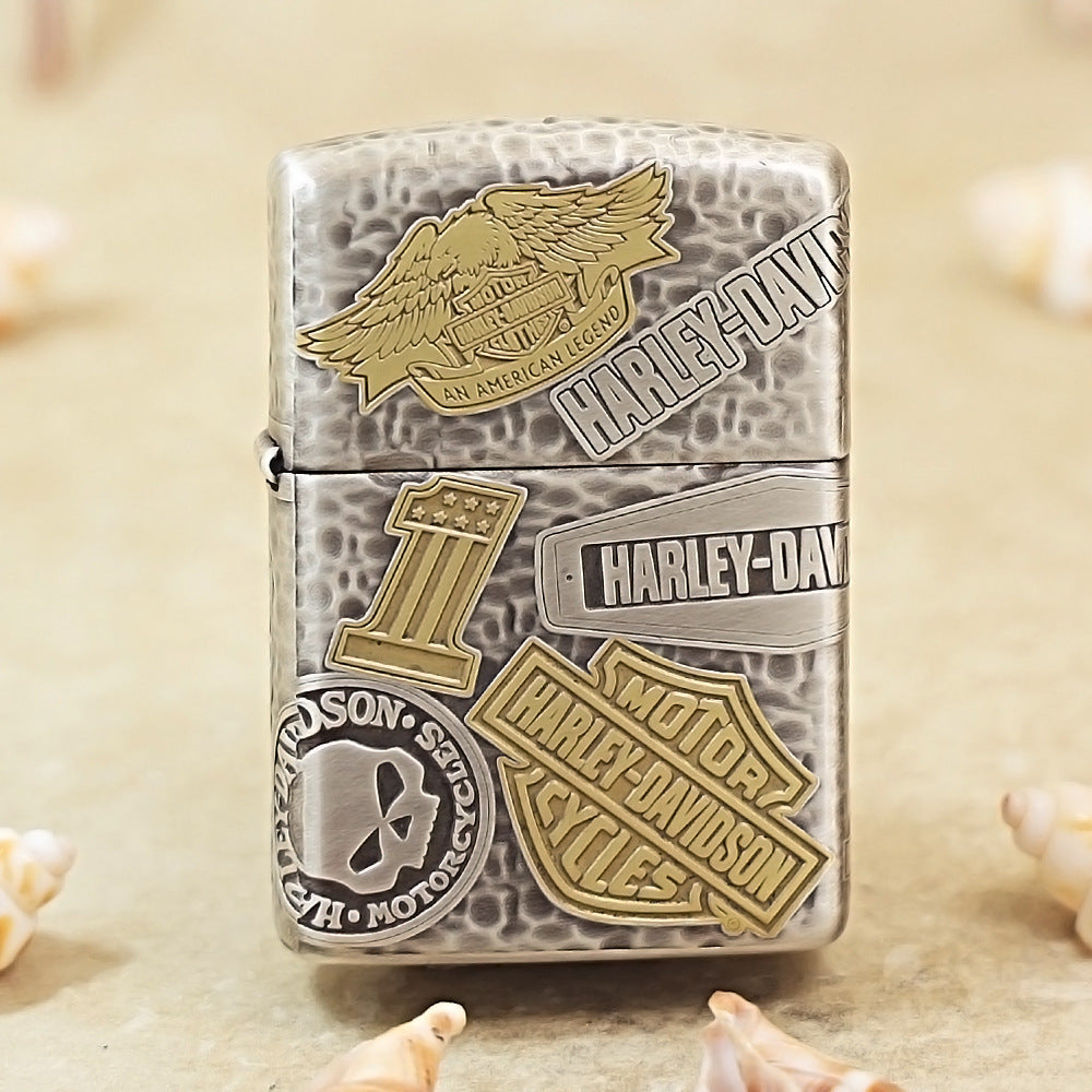 Zippo Armor 11 Harley-Davidson Emblems Engraving 162-DS282