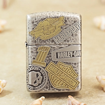 Zippo Armor 11 Harley-Davidson Emblems Engraving 162-DS282