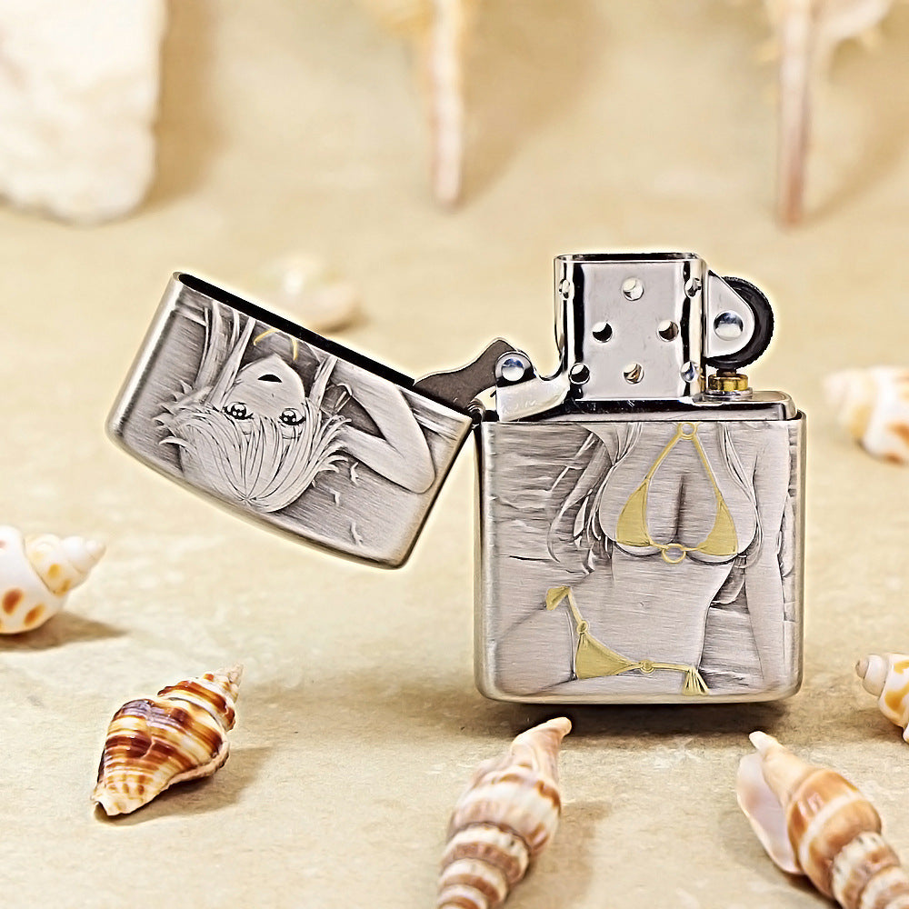 Zippo Armor Japanese Wave & Beauty Art 162-DS274