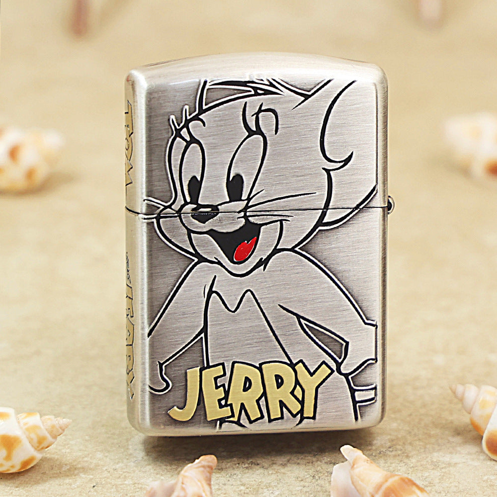 Zippo Antique Silver Tom & Jerry 162-DS209