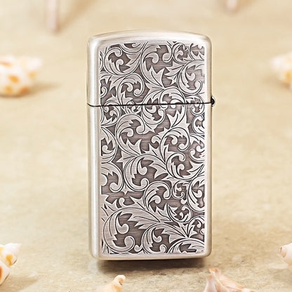 Zippo Slim Antique Silver Arabesque 1605-DS201