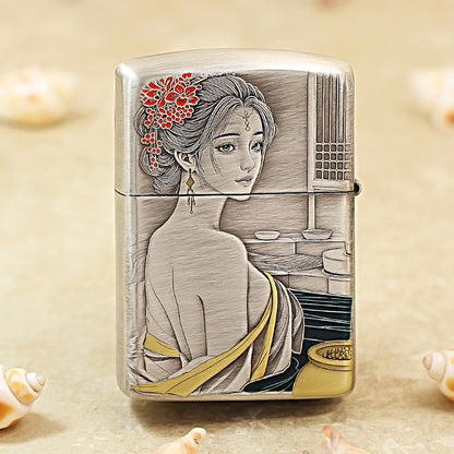 Zippo Silver-Plated The Concubine Bathing 162-DS272