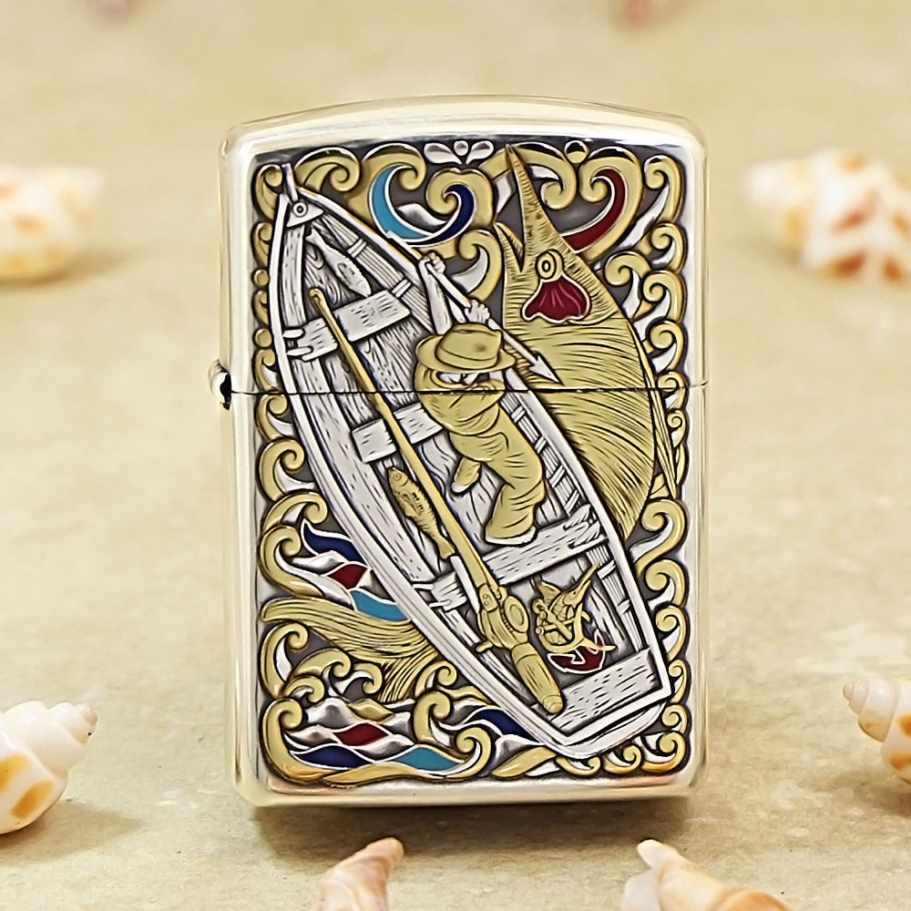 Zippo Old Fisherman & Scorpion 162-DS225