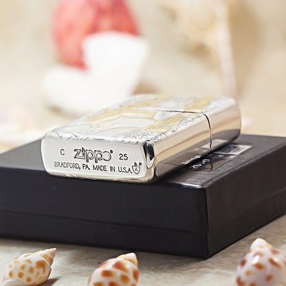 Zippo Dual-Tone Nine-Tailed Fox & Beauty 162-DS277