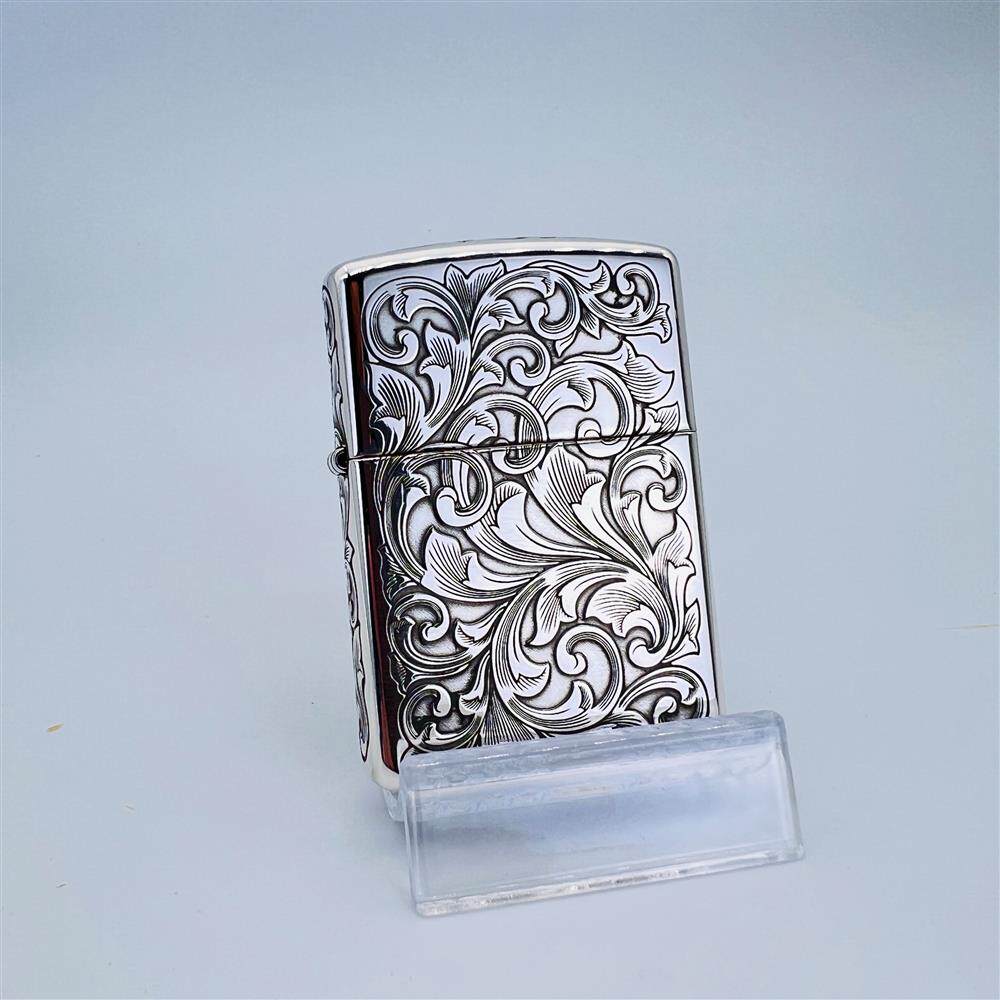 Zippo Armor Sterling Silver 5-Side Tangcao Engraved – Limited Edition