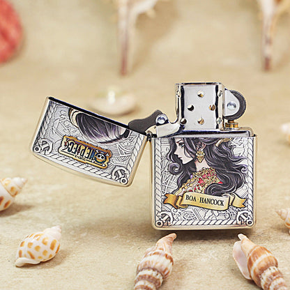 Zippo Silver-Plated Boa Hancock Relief Engraved 162-DS304