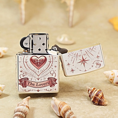 Zippo Silver-Plated Letter Under the Moon 205-DS212