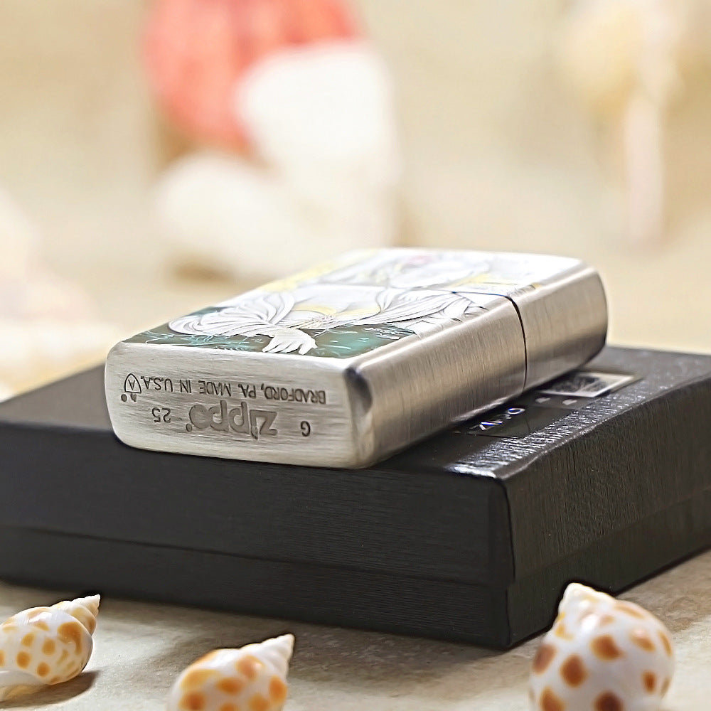 Zippo Silver-Plated The Concubine Bathing 162-DS272