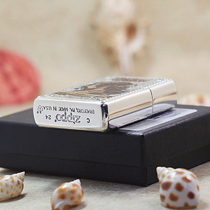 Zippo Silver-Plated Boa Hancock Relief Engraved 162-DS304