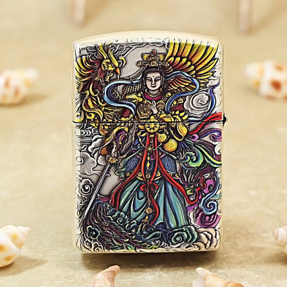 ZIPPO Dual-Sided Relief & Color-Painted Xuanwu 162-DS213