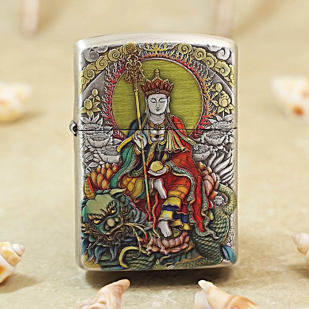 Zippo Embossed Ksitigarbha Bodhisattva 162-DS217