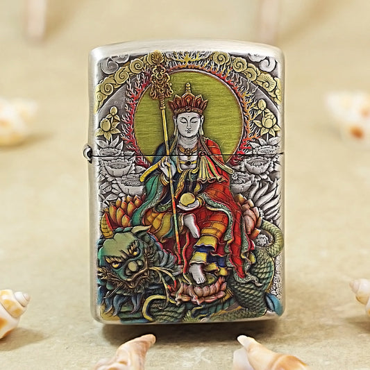 Zippo Embossed Ksitigarbha Bodhisattva 162-DS217