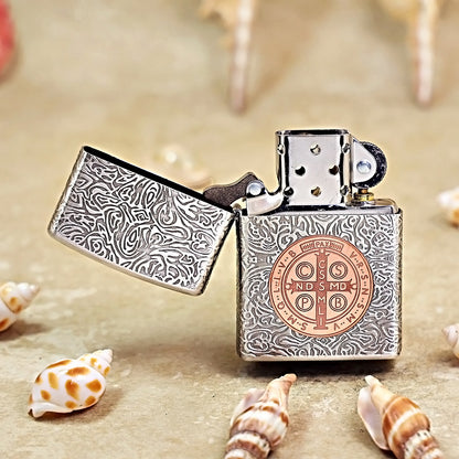 Zippo Metal Smoked Silver Constantine 205-DS203