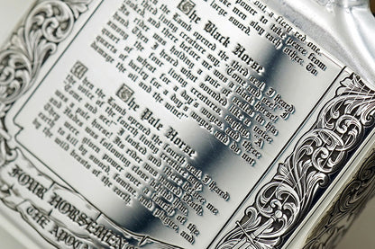 Zippo Armor Sterling Silver Lighter – 3D Deep Engraved "Four Horsemen of the Apocalypse" Limited Edition