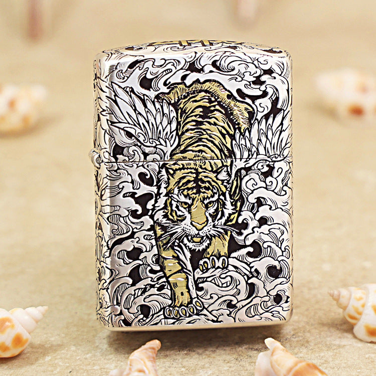 Zippo 3D Relief Engraving 'Tiger with Wings' 168-DS300