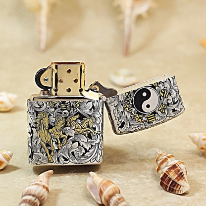 Zippo Embossed Horse Design 168-DS219