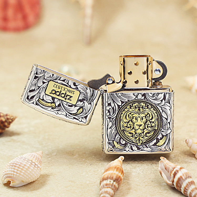 Zippo Arabesque & Two-Tone Lion Emblem 168-DS260