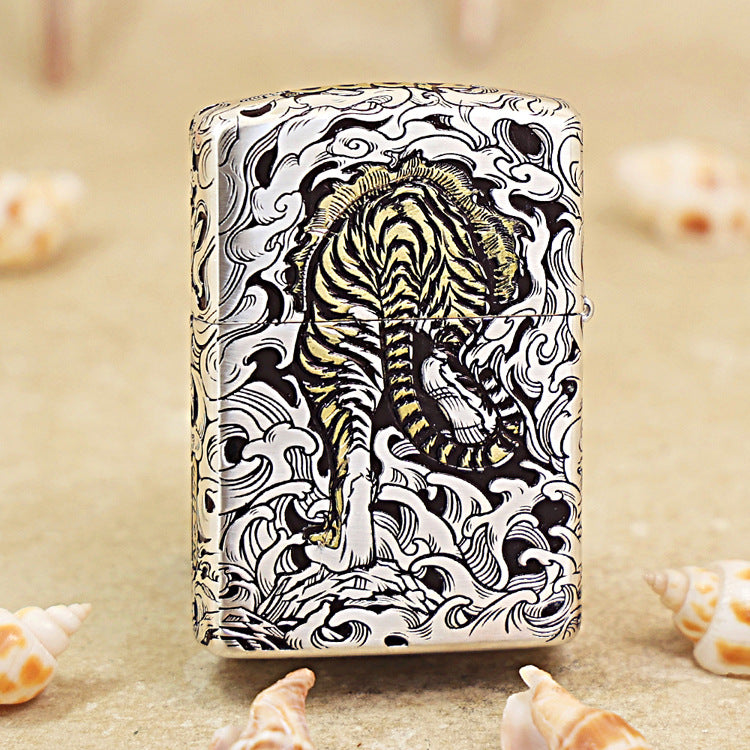 Zippo 3D Relief Engraving 'Tiger with Wings' 168-DS300