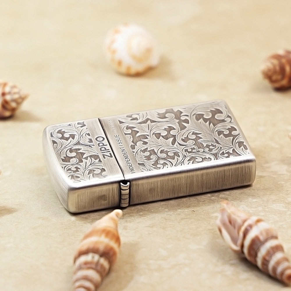 Zippo Slim Antique Silver Arabesque 1605-DS201