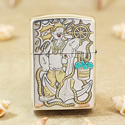 Zippo Popeye Silver-Plated Relief 162-DS258