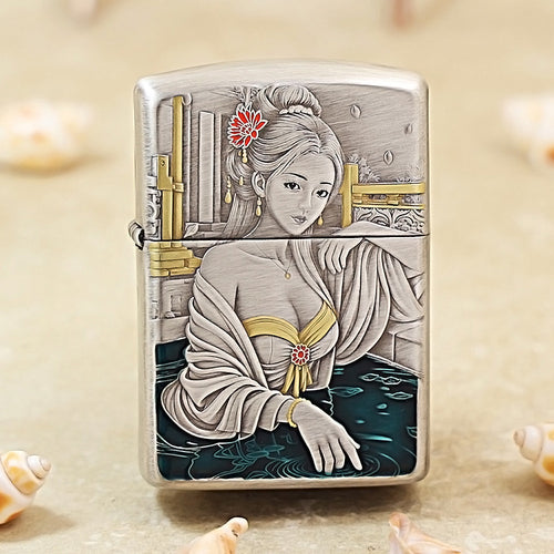 Zippo Silver-Plated The Concubine Bathing 162-DS272