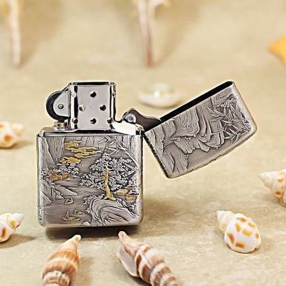 Zippo Dual-Tone Handcrafted Landscape Masterpiece 162-DS245
