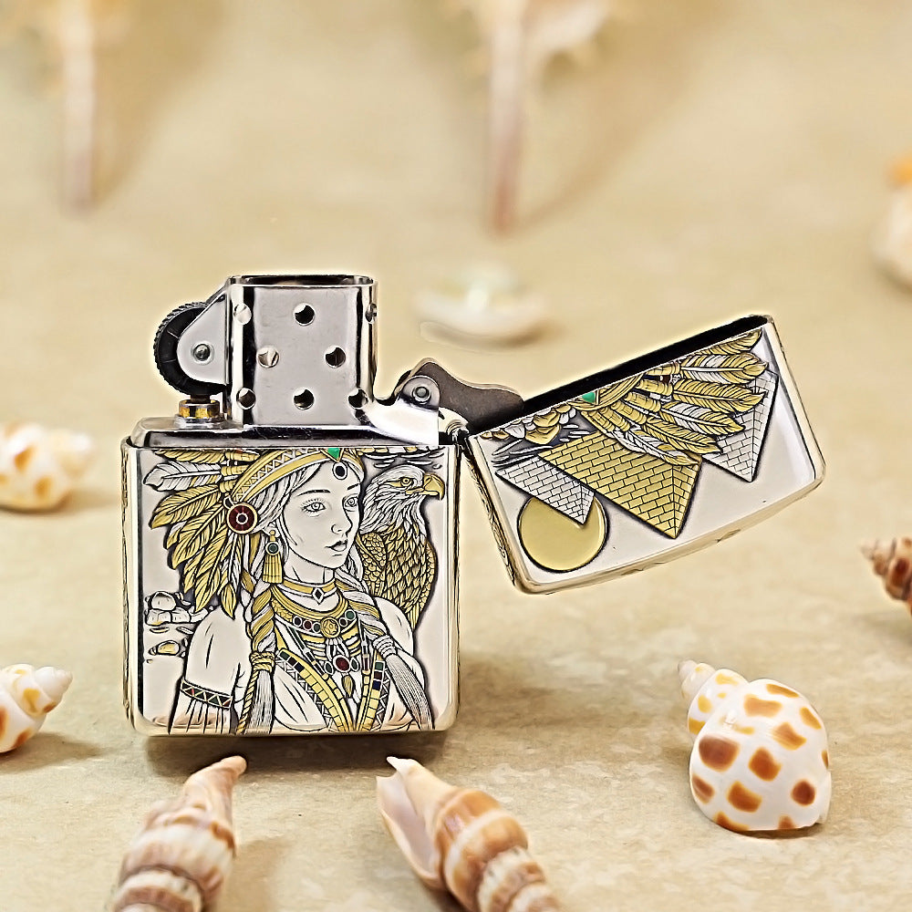 Zippo Detailed Colored Indian Goddess Motif 162-DS224