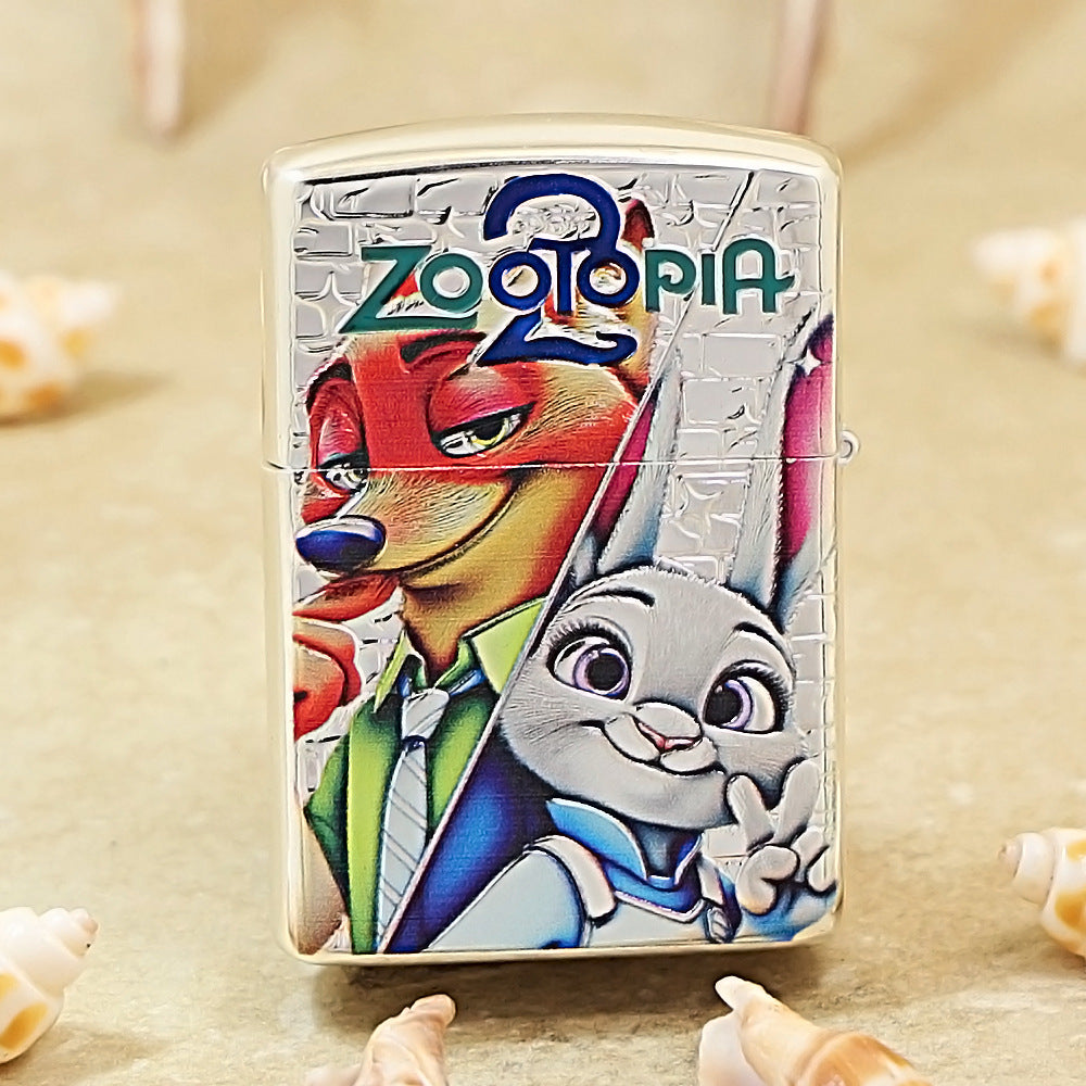 ZIPPO Silver-Plated Zootopia 2 Painted 162-DS263